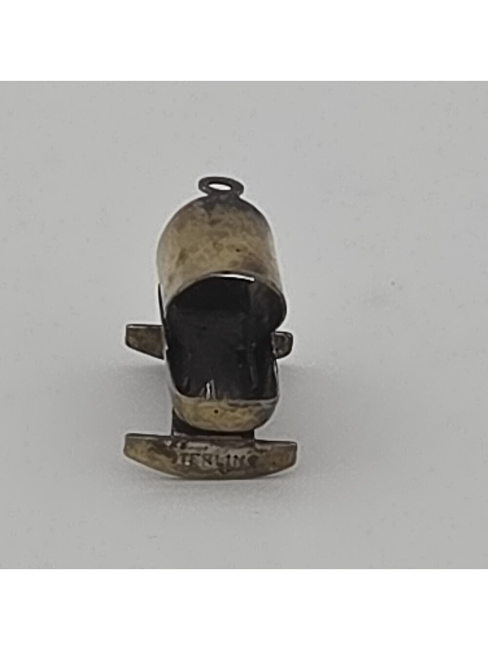 Vintage Sterling Silver Stamped Baby Cradle Charm Moving Rocking Crib